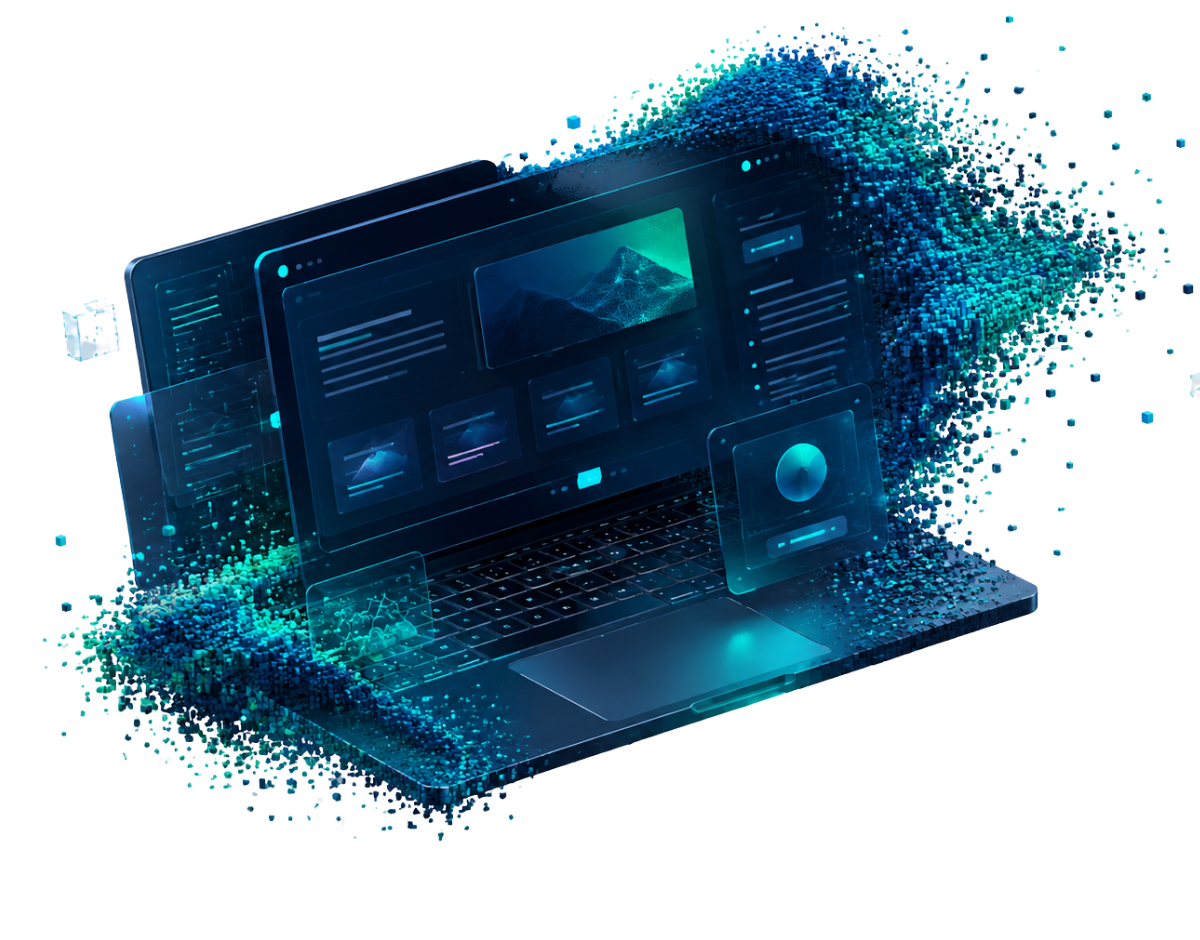 Web design for companies with a modern technical interface